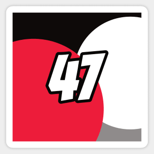 Mick Schumacher Coloured Circles - Driver Number Sticker